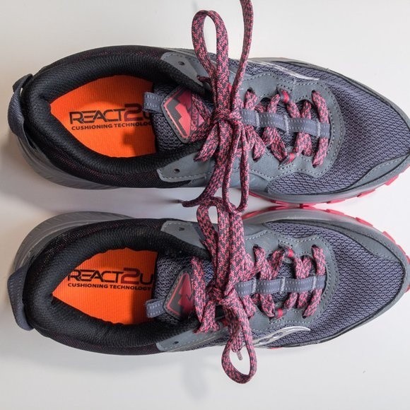 Saucony Excursion React2u Trail Running Shoe Womens Size 10 - S10670-22 - Picture 8 of 10